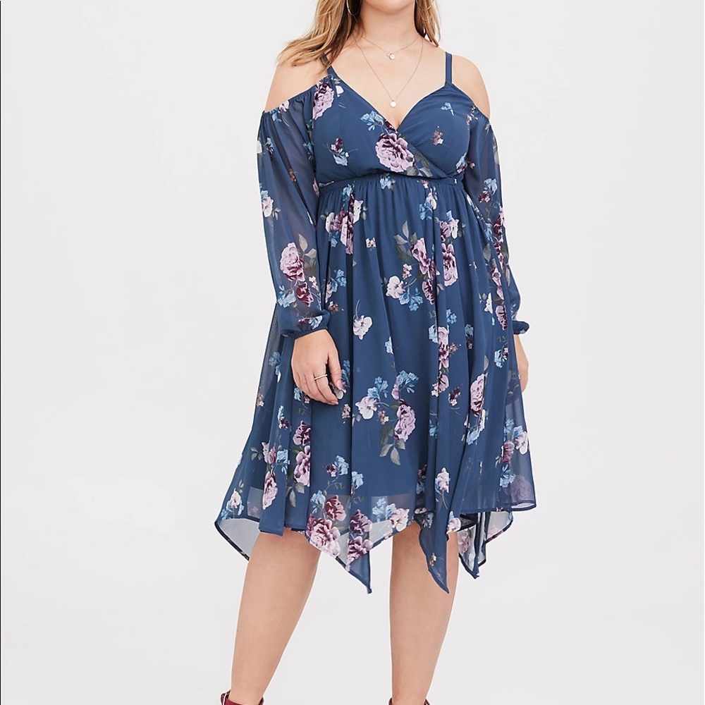 Flora Cold-Shoulder Dress